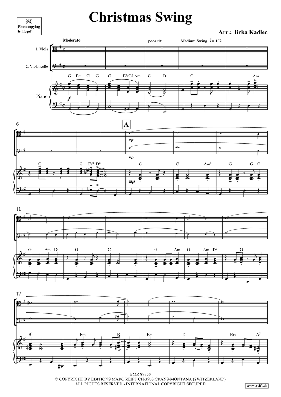 Christmas Swing Christmas Swing Cello scores gallery preview page 3