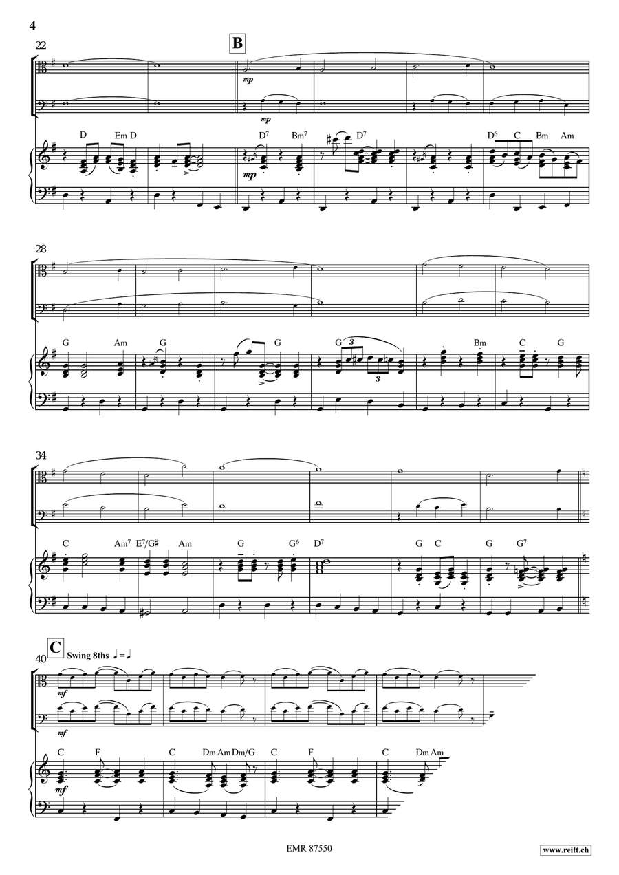 Christmas Swing Christmas Swing Cello scores gallery preview page 4