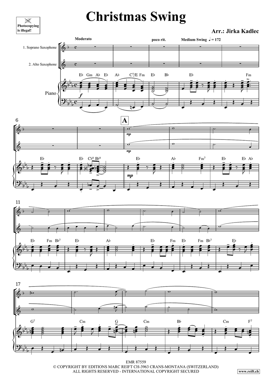 Christmas Swing Christmas Swing Soprano Saxophone scores gallery preview page 3