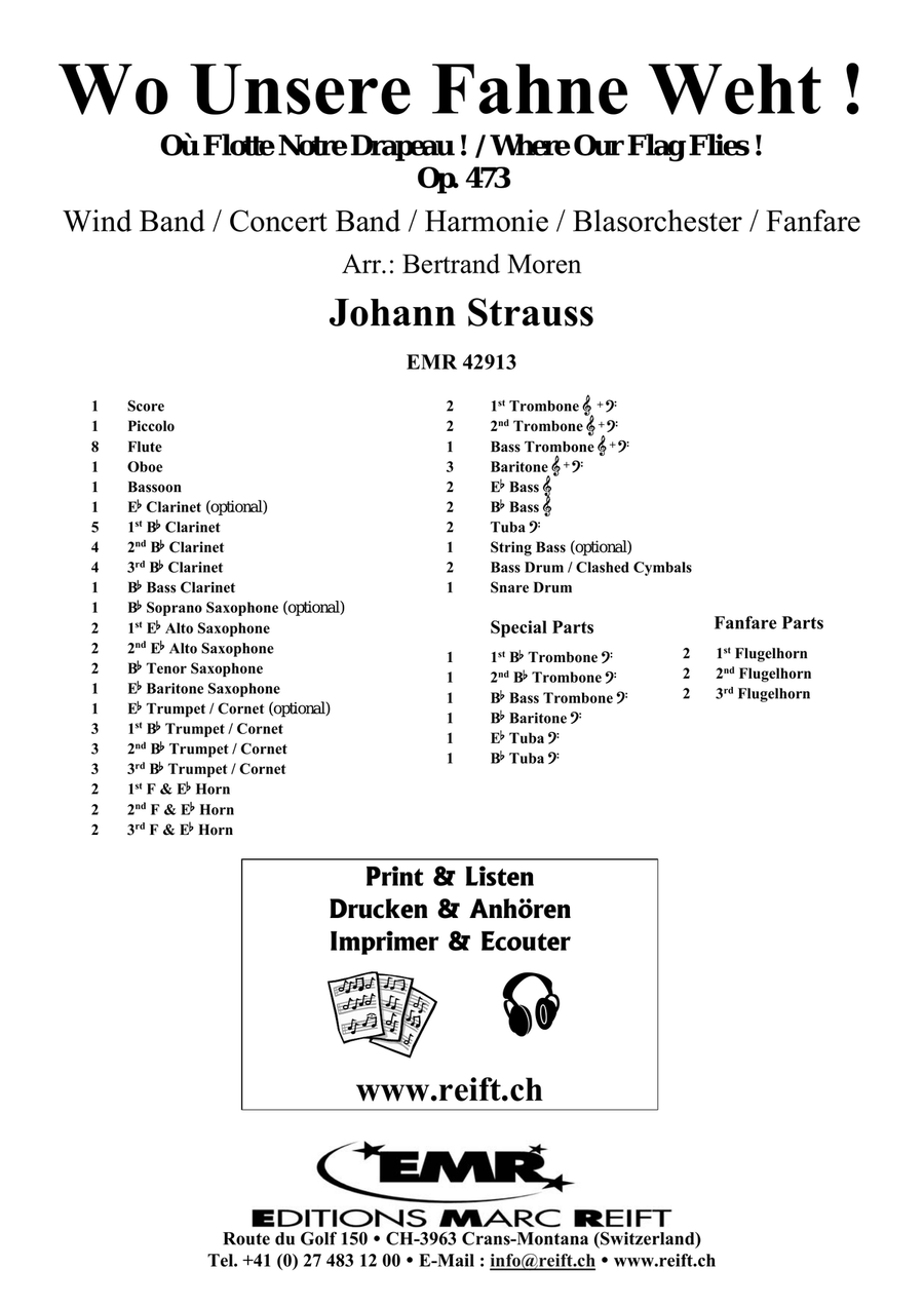 Wo Unsere Fahne Weht ! Wo Unsere Fahne Weht ! Concert Band scores gallery preview page 2