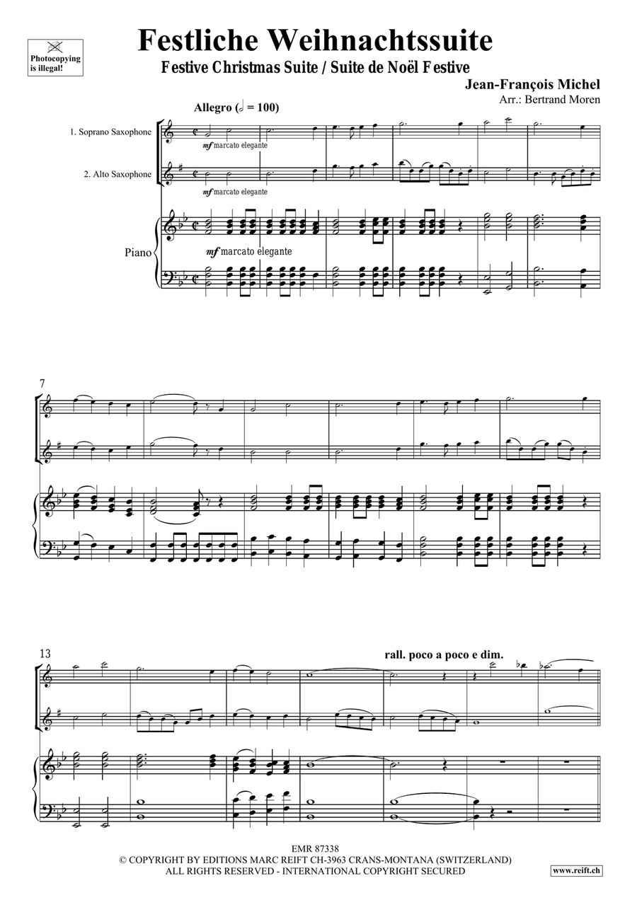 Festliche Weihnachtssuite Soprano Saxophone scores gallery preview page 4