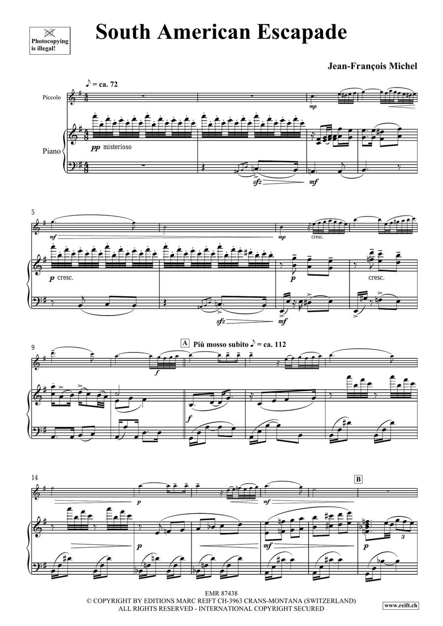 South American Escapade South American Escapade Piccolo scores gallery preview page 5