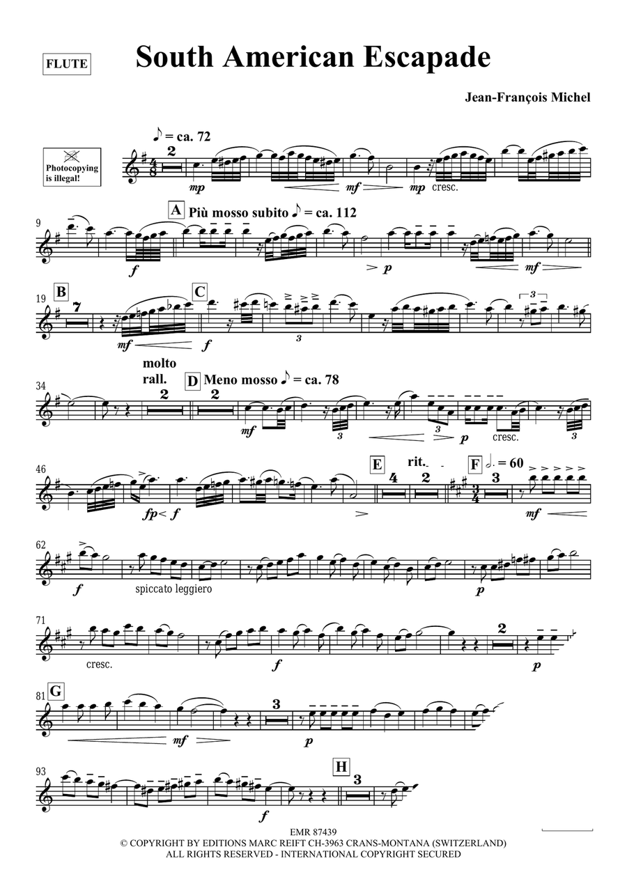 South American Escapade South American Escapade Flute Solo scores gallery preview page 4