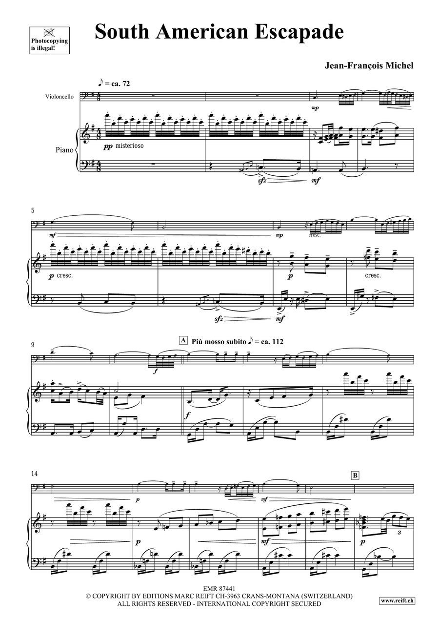 South American Escapade South American Escapade Piano Accompaniment scores gallery preview page 5