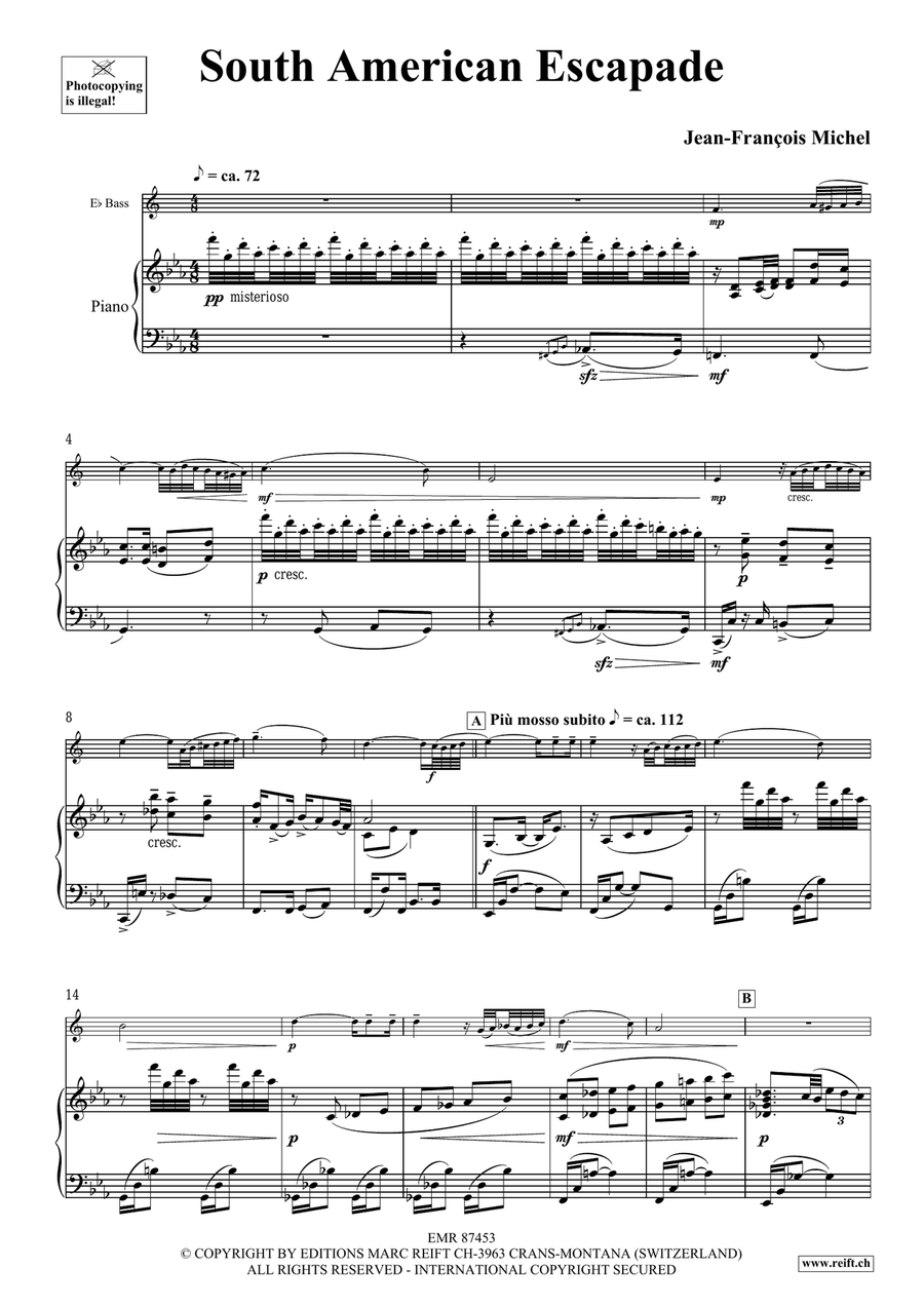 South American Escapade South American Escapade Voice Solo scores gallery preview page 5