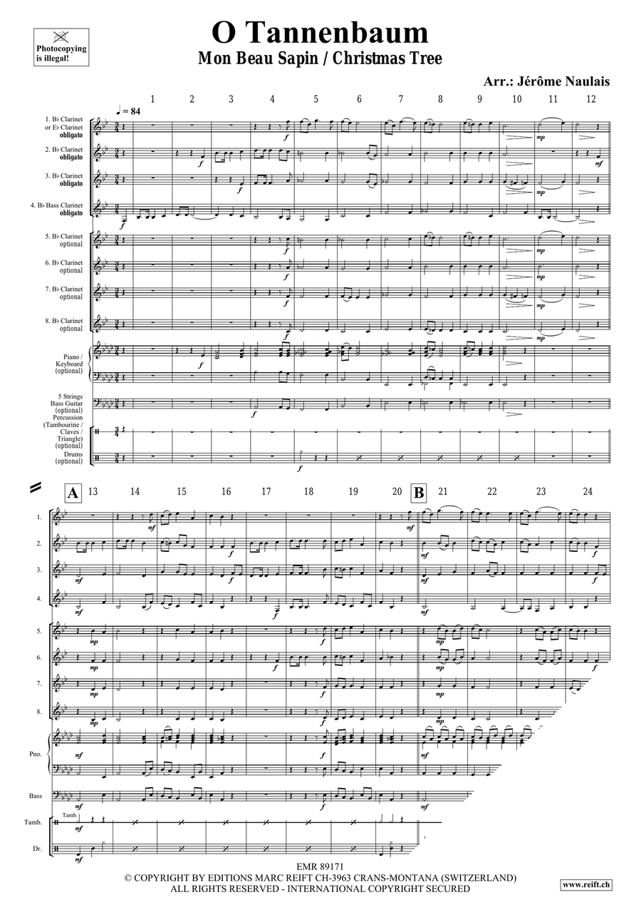 O Tannenbaum O Tannenbaum Clarinet scores gallery preview page 4