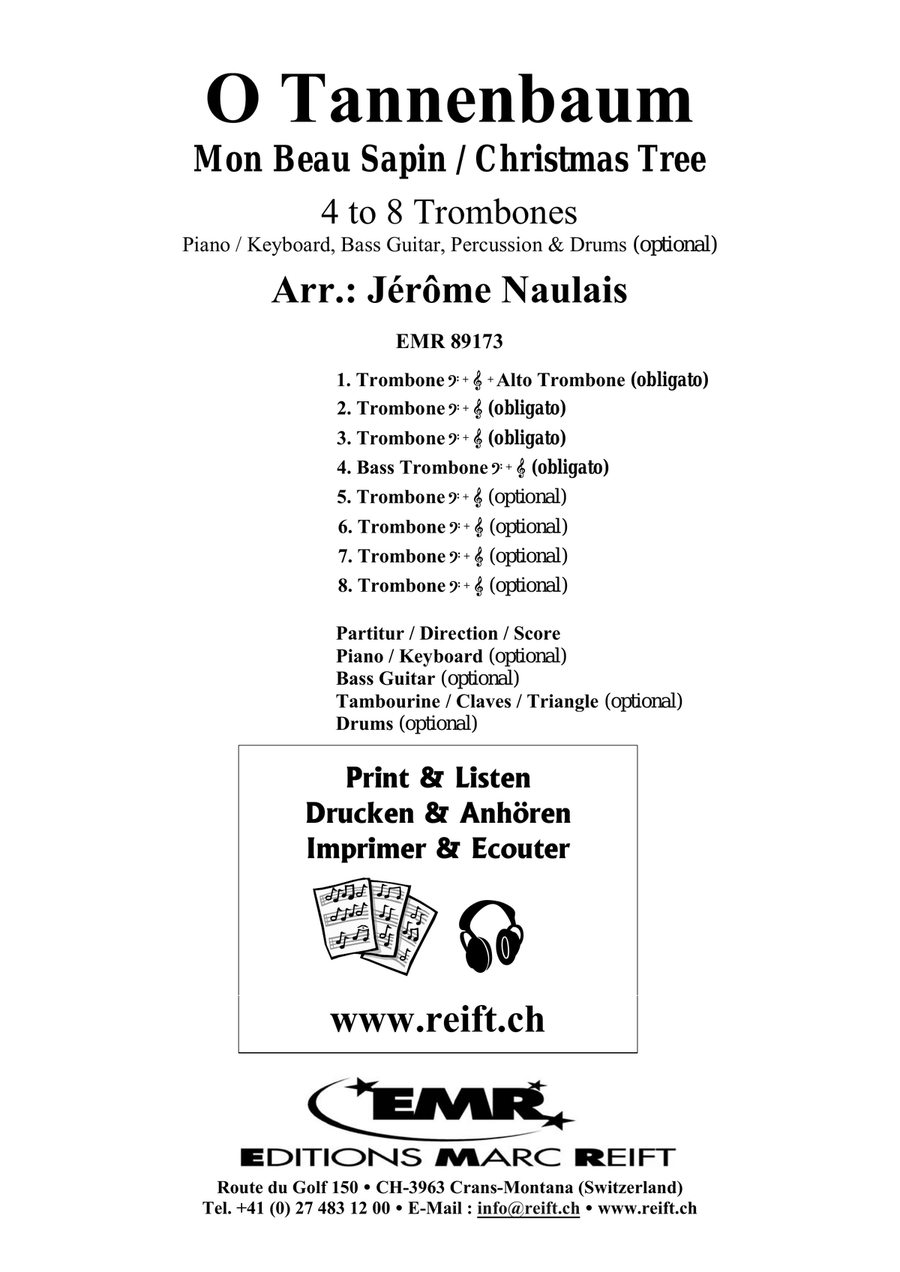 O Tannenbaum O Tannenbaum Trombone scores gallery preview page 2