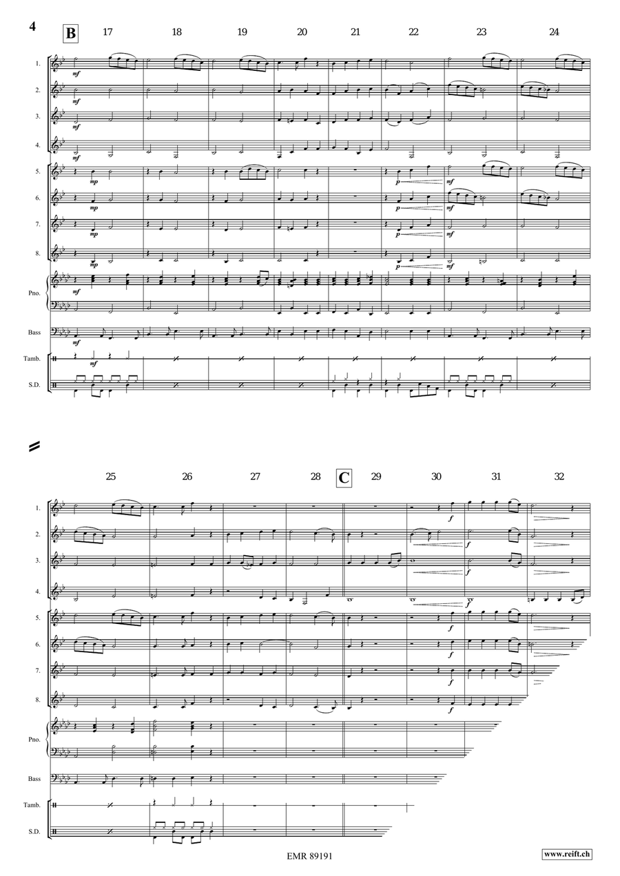 Les Anges Dans Nos Campagnes Clarinet scores gallery preview page 5