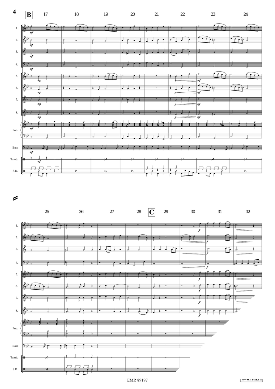 Les Anges Dans Nos Campagnes Woodwind Ensemble scores gallery preview page 5