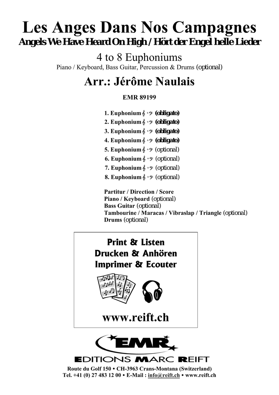 Les Anges Dans Nos Campagnes Euphonium scores gallery preview page 2
