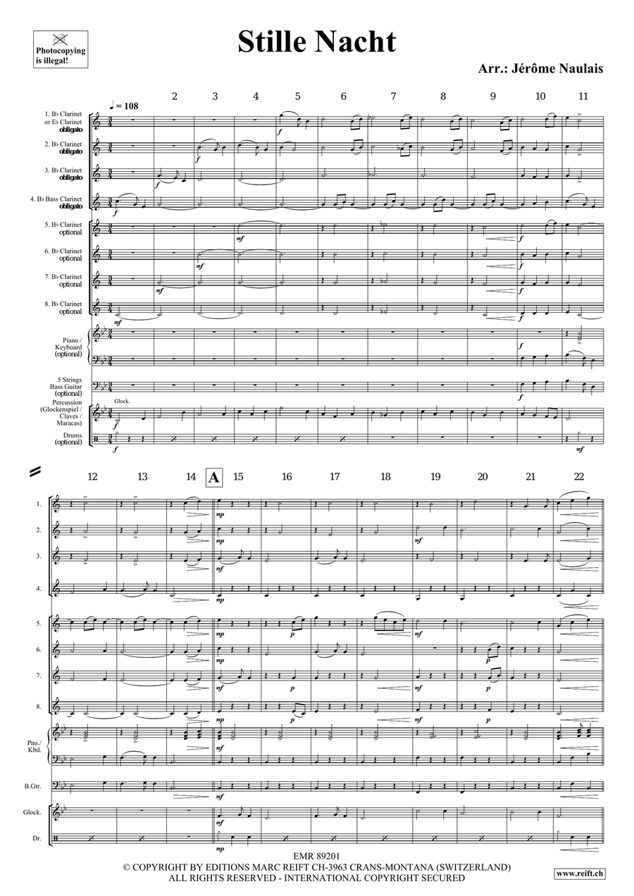 Stille Nacht Stille Nacht Clarinet scores gallery preview page 4