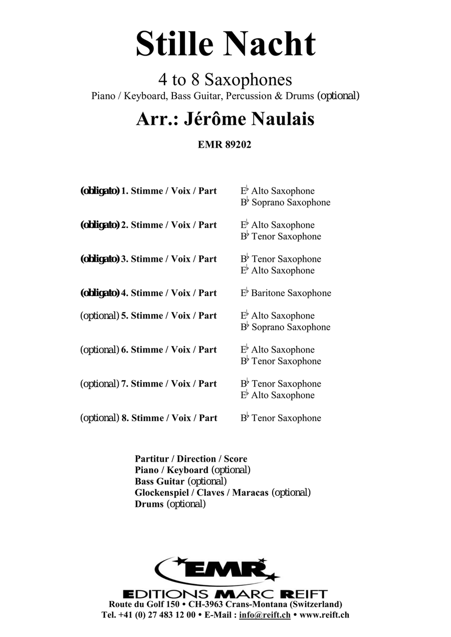 Stille Nacht Stille Nacht Saxophone scores gallery preview page 2