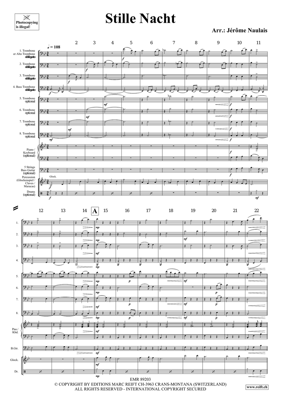 Stille Nacht Stille Nacht Trombone scores gallery preview page 4
