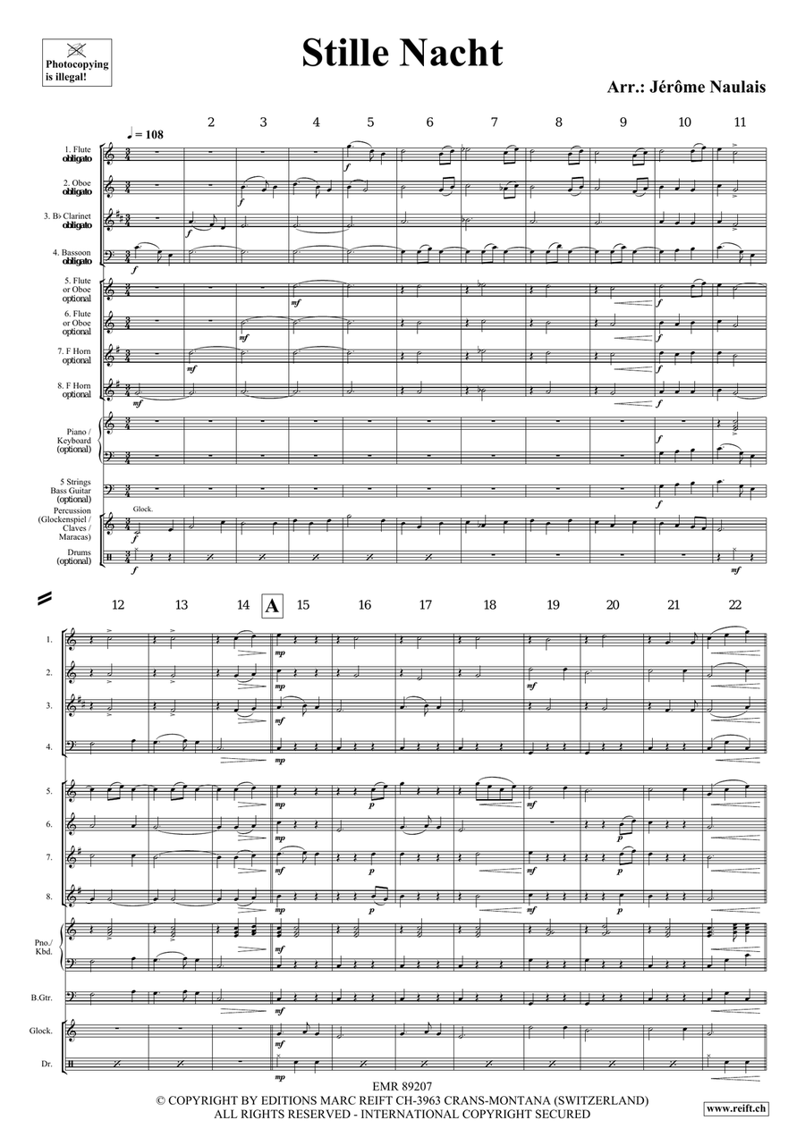 Stille Nacht Stille Nacht Woodwind Ensemble scores gallery preview page 4