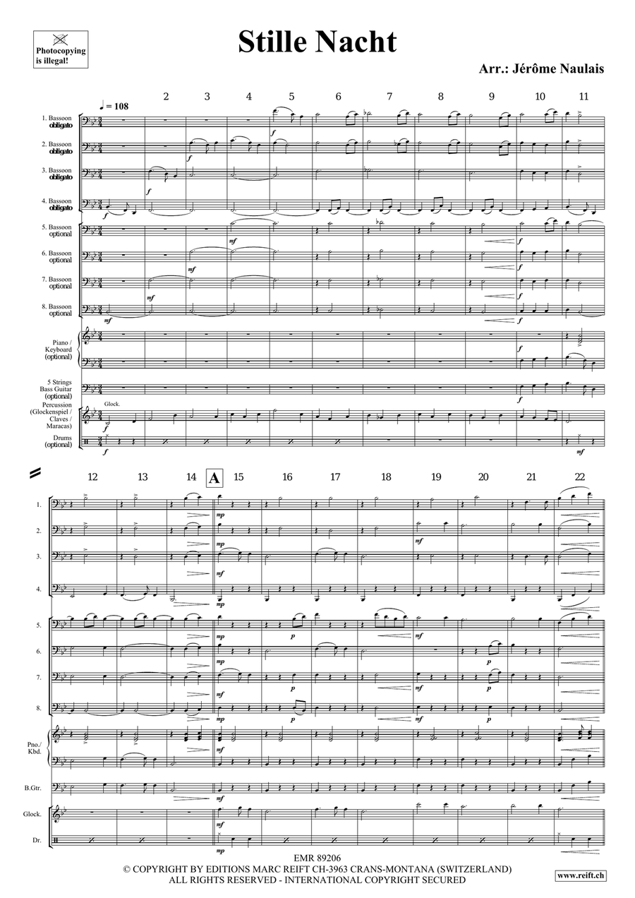 Stille Nacht Stille Nacht Bassoon scores gallery preview page 4