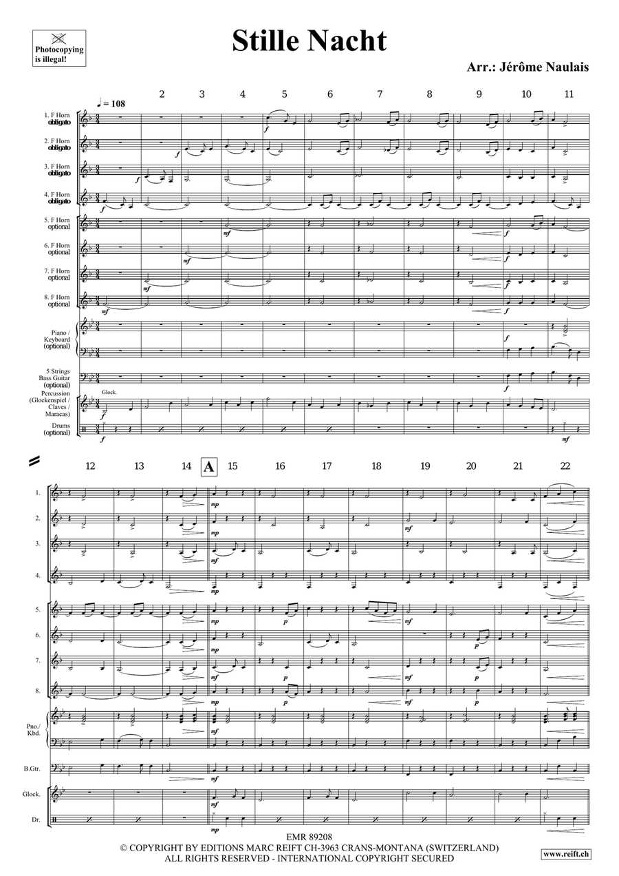 Stille Nacht Stille Nacht Horn scores gallery preview page 4