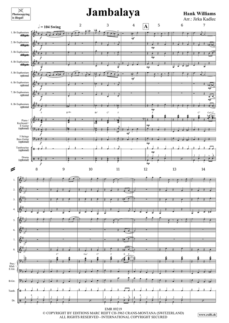 Jambalaya Jambalaya Euphonium scores gallery preview page 4