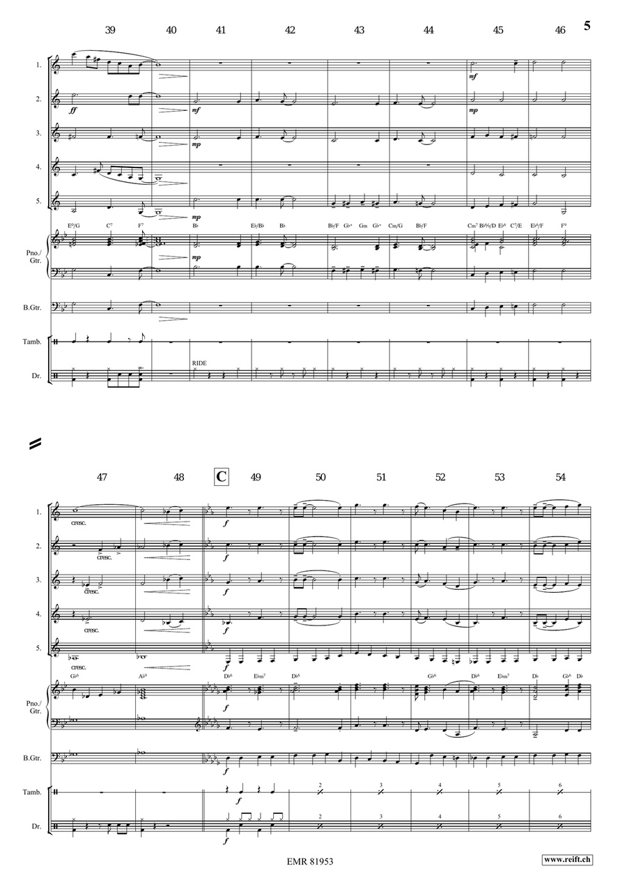 There's A Great Day Coming Clarinet Quintet scores gallery preview page 5