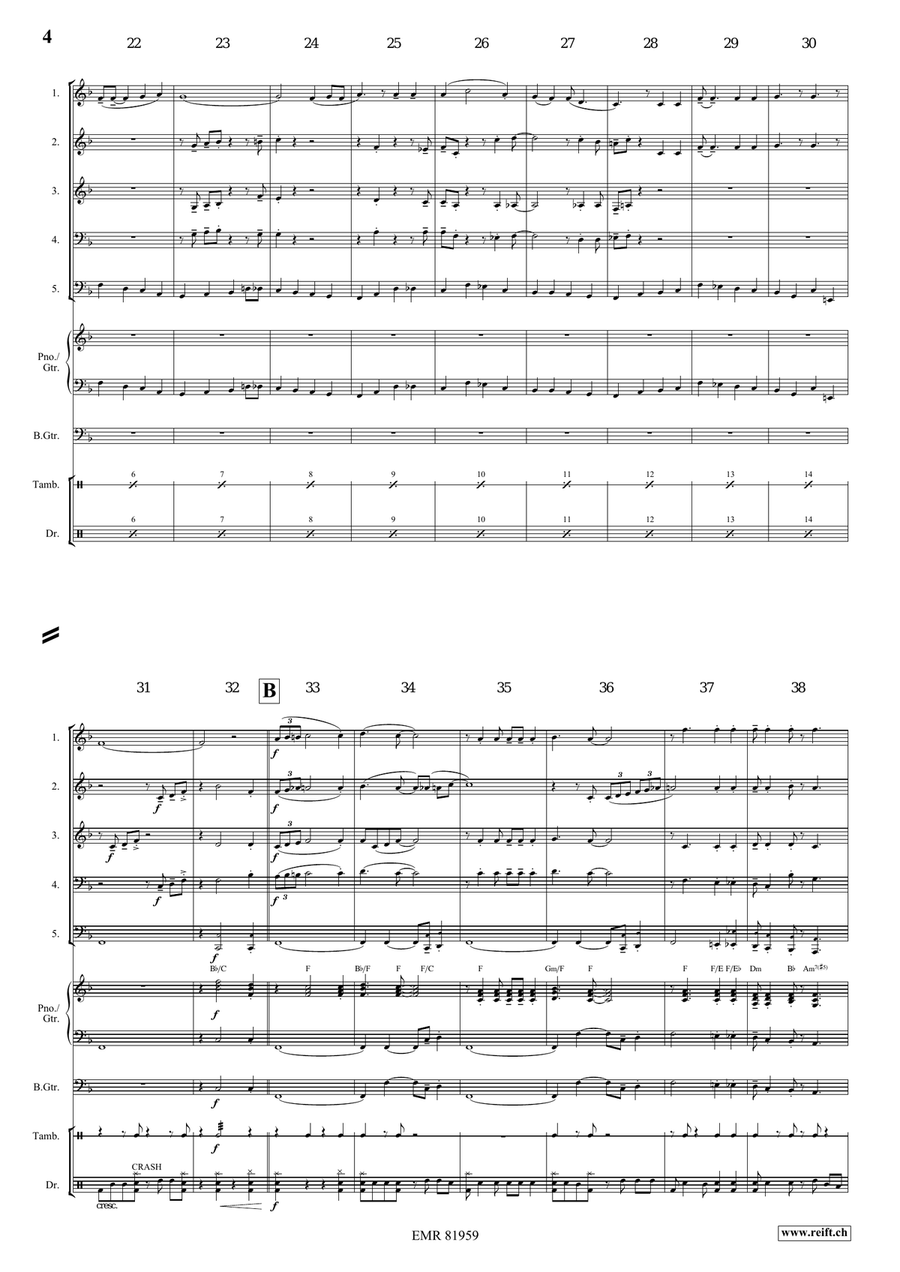 There's A Great Day Coming Woodwind Quintet scores gallery preview page 4