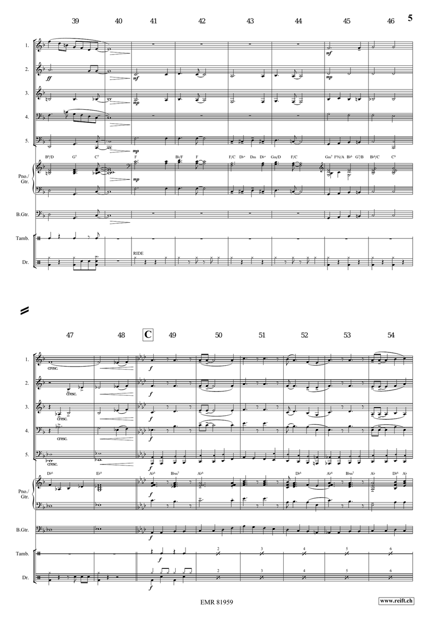 There's A Great Day Coming Woodwind Quintet scores gallery preview page 5