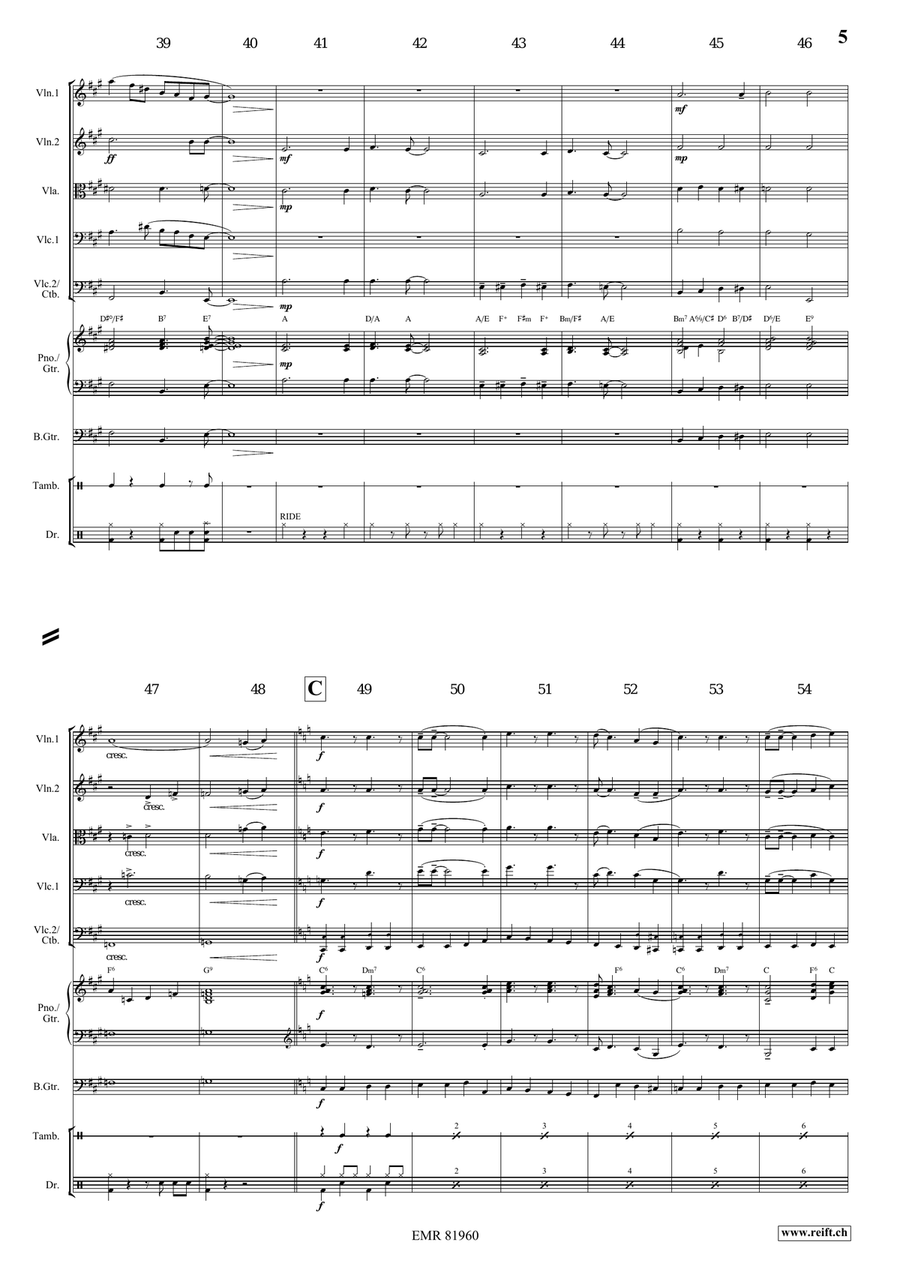 There's A Great Day Coming String Orchestra scores gallery preview page 5