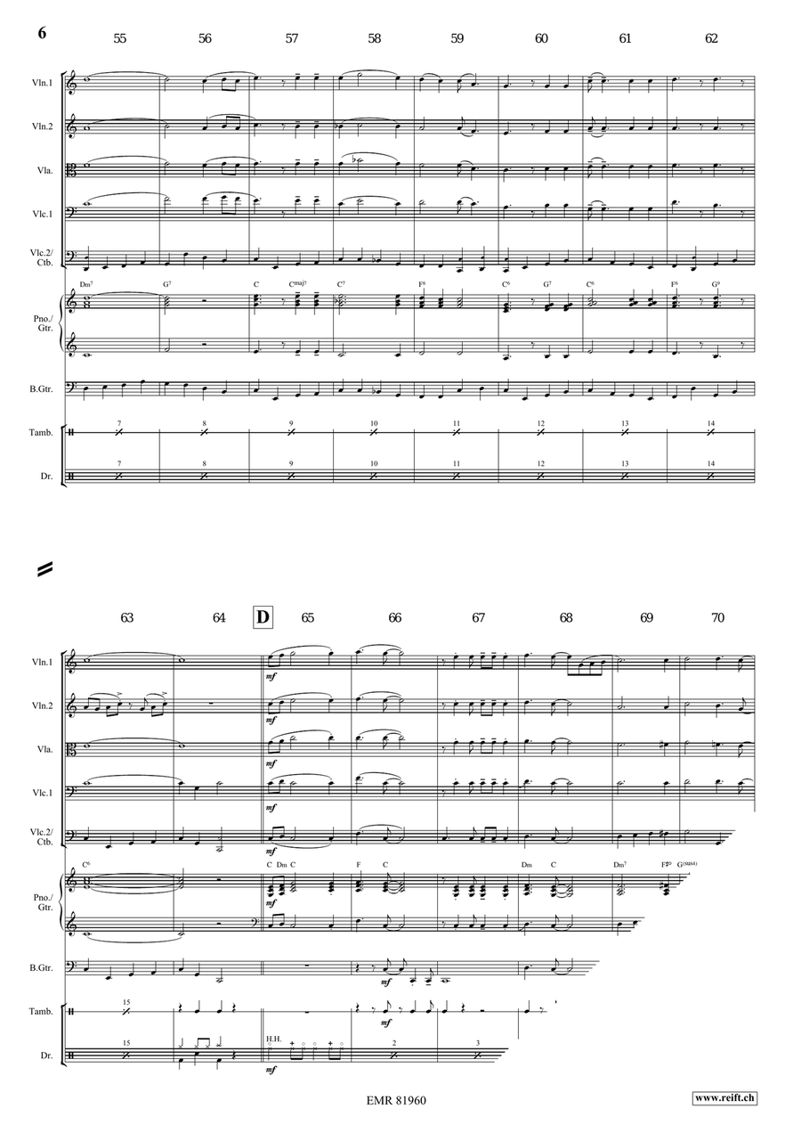There's A Great Day Coming String Orchestra scores gallery preview page 6