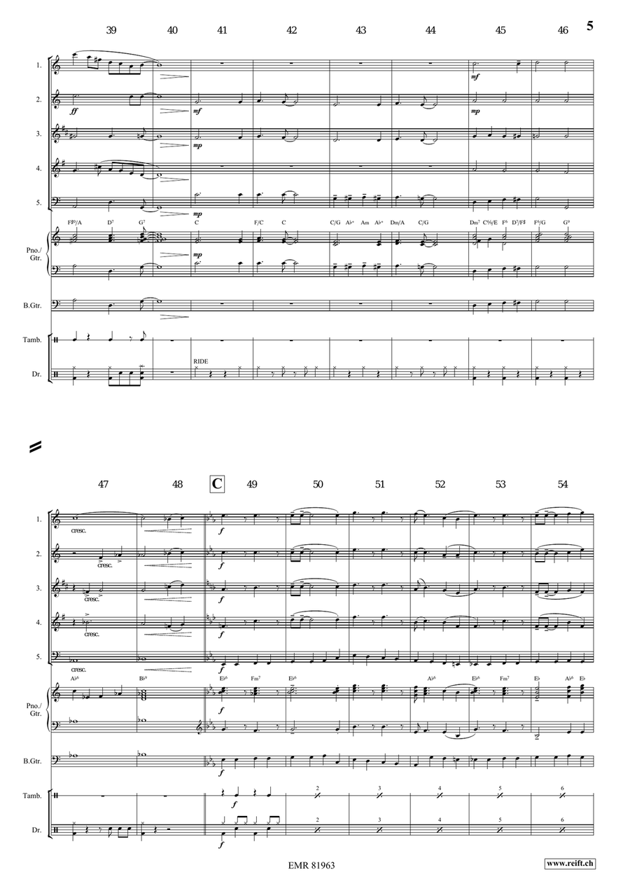 There's A Great Day Coming Woodwind Quintet scores gallery preview page 5