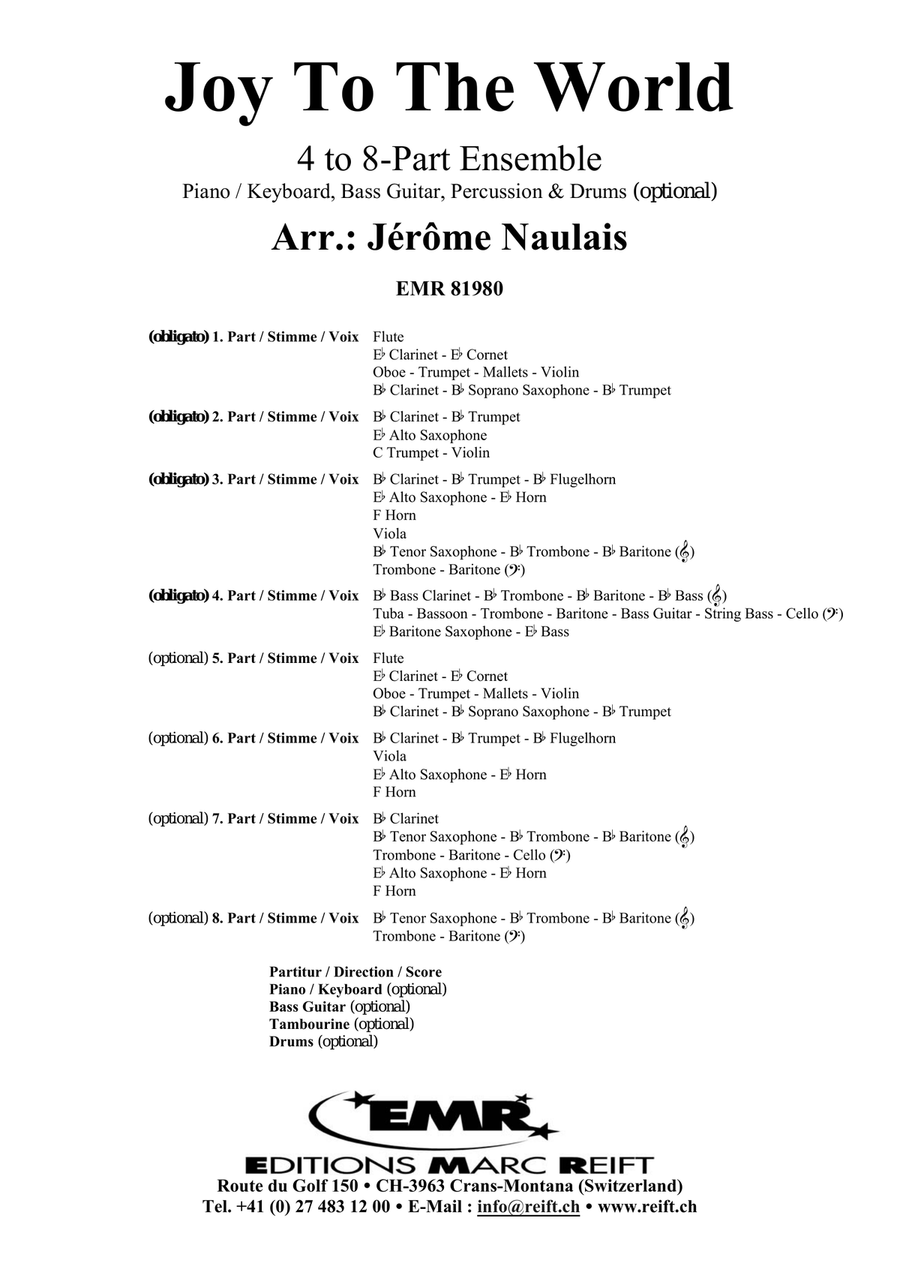 Joy To The World Joy To The World Score scores gallery preview page 2