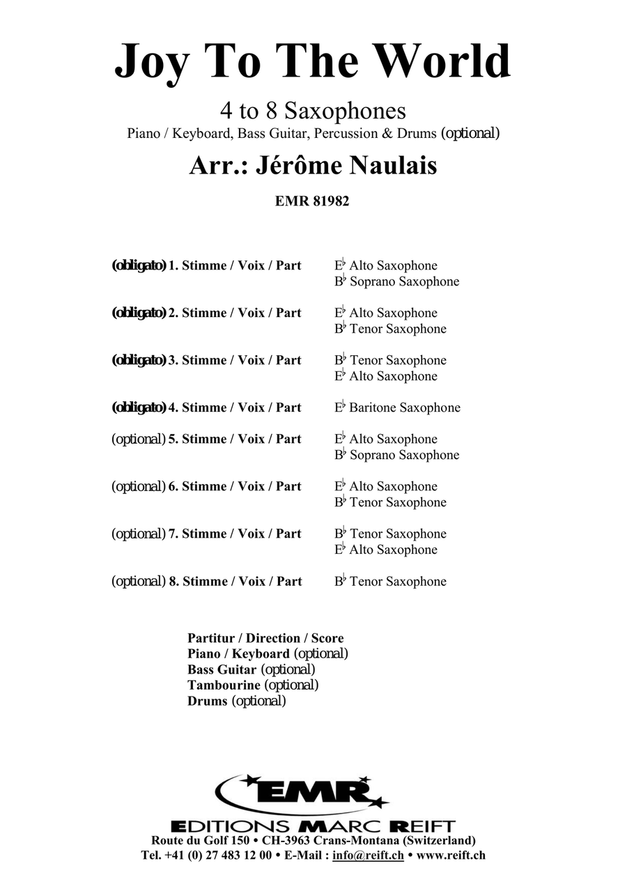 Joy To The World Joy To The World Saxophone scores gallery preview page 2