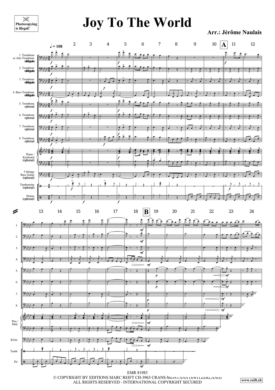 Joy To The World Joy To The World Trombone scores gallery preview page 4