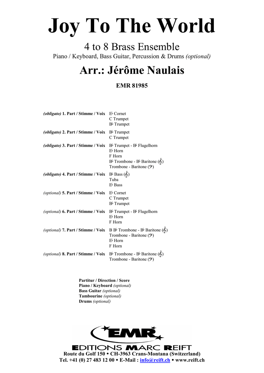 Joy To The World Joy To The World Score scores gallery preview page 2
