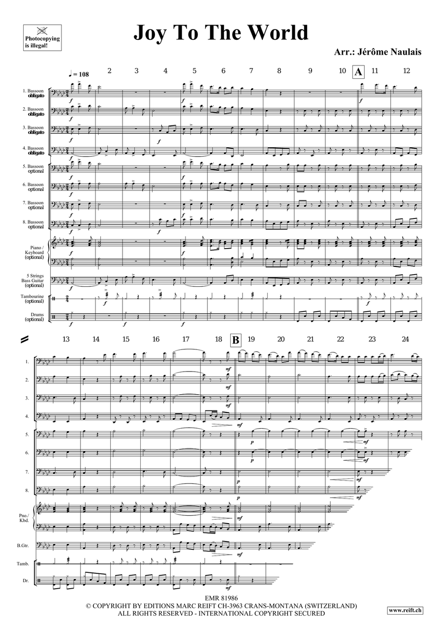 Joy To The World Joy To The World Bassoon scores gallery preview page 4