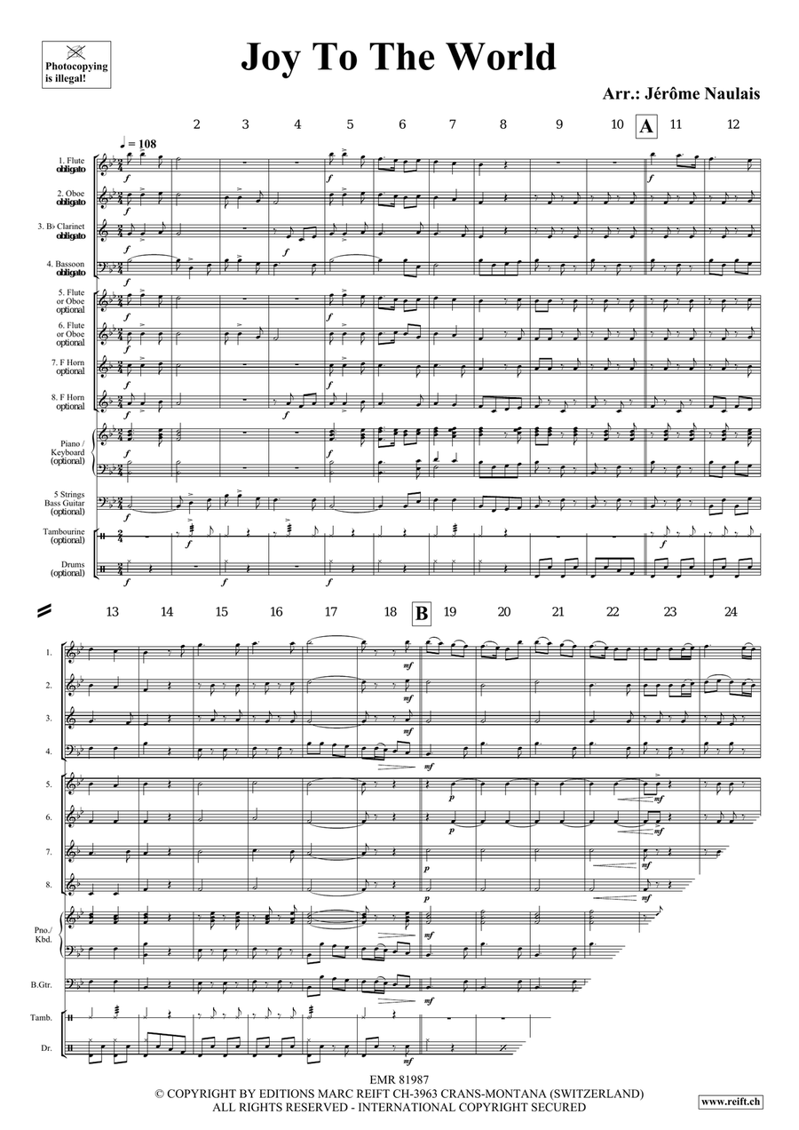 Joy To The World Joy To The World Woodwind Ensemble scores gallery preview page 4
