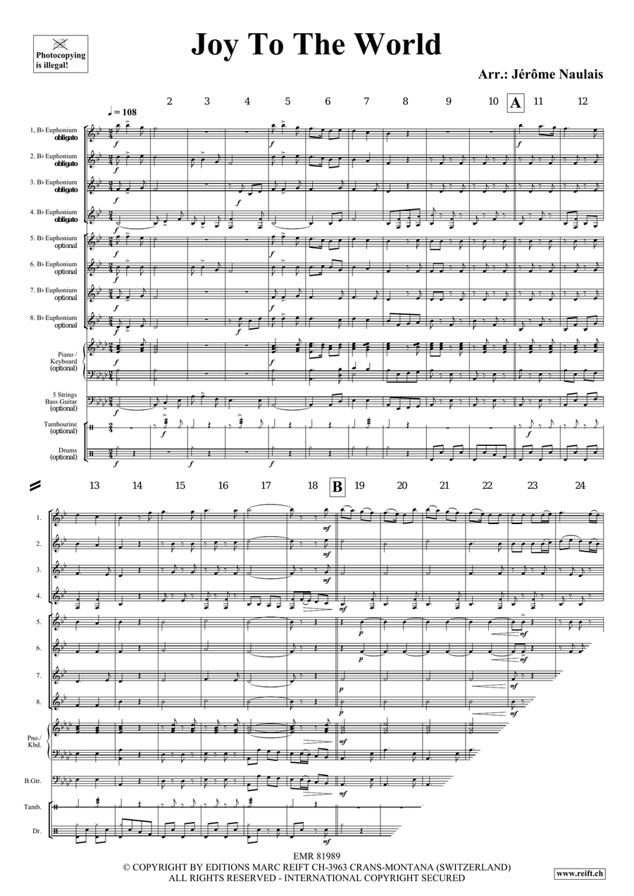 Joy To The World Joy To The World Euphonium scores gallery preview page 4