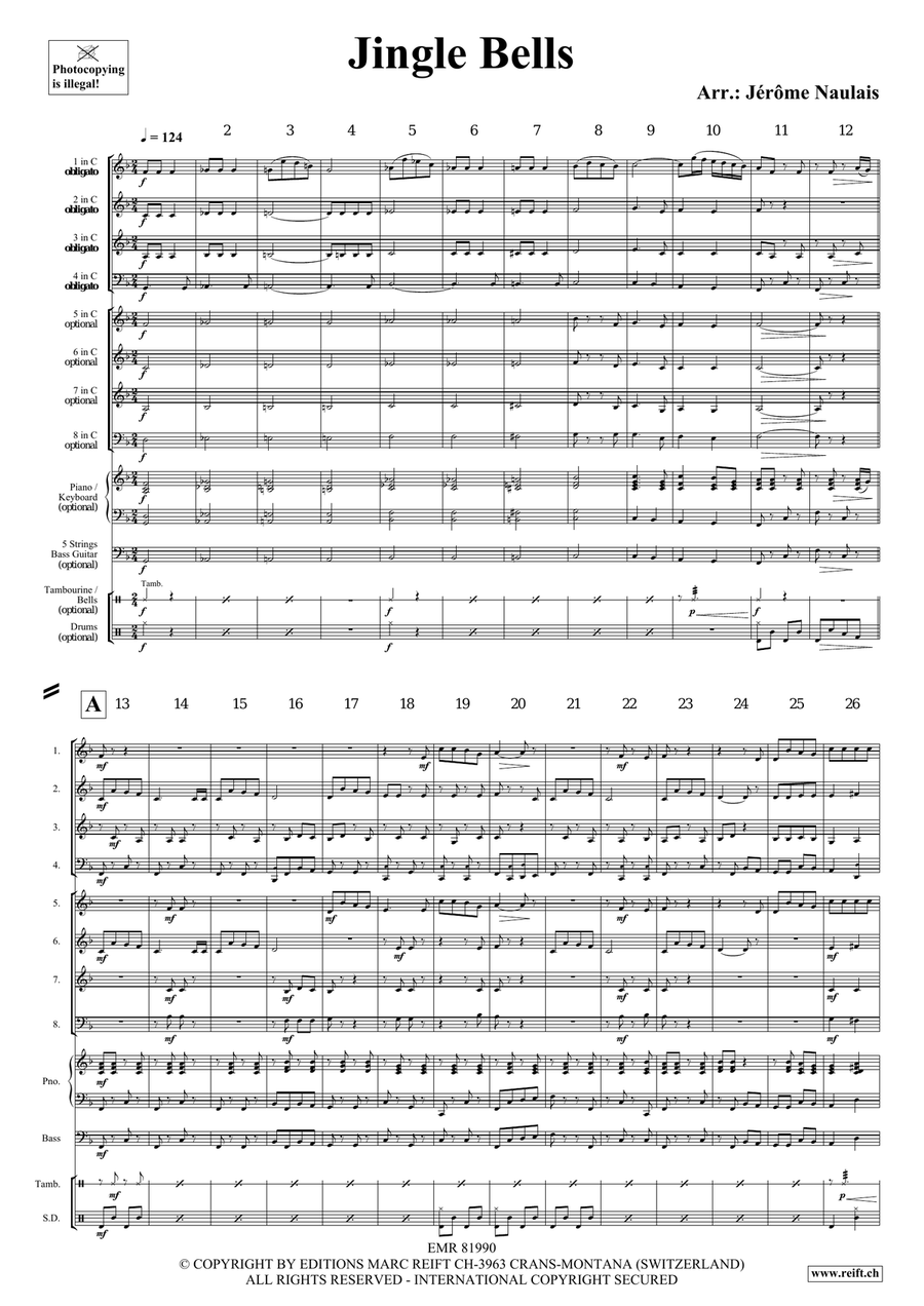 Jingle Bells Jingle Bells Score scores gallery preview page 4