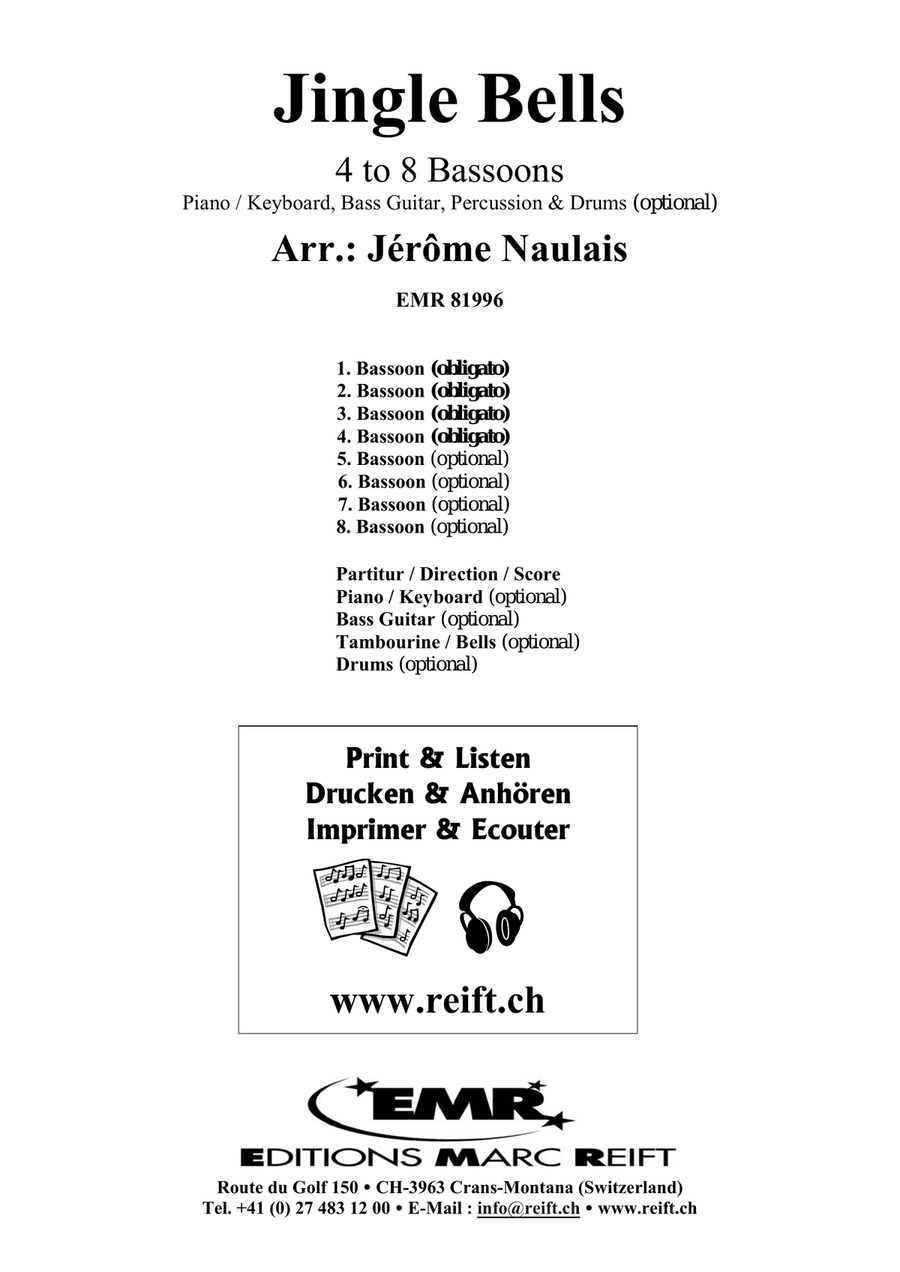 Jingle Bells Jingle Bells Bassoon scores gallery preview page 2