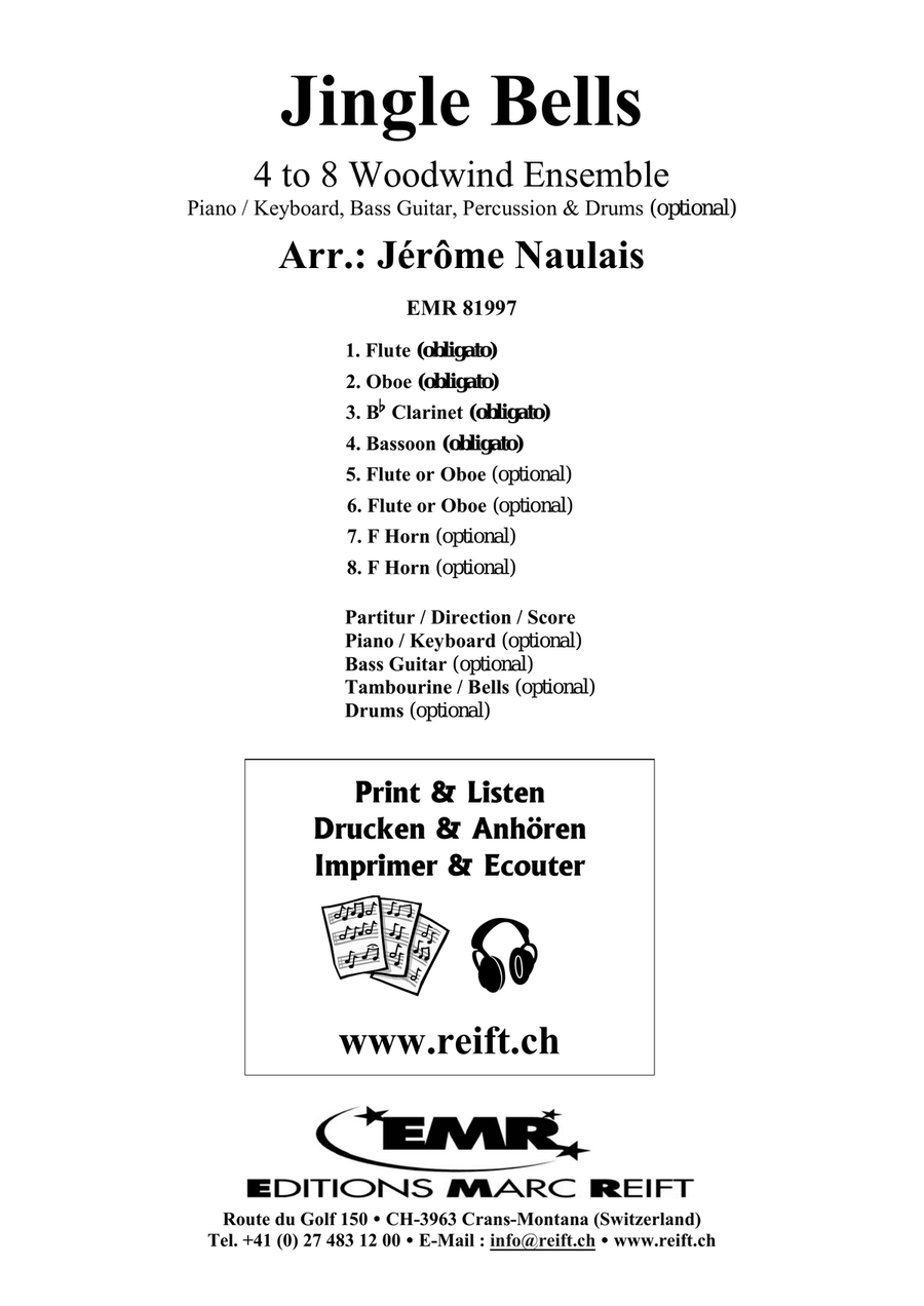 Jingle Bells Jingle Bells Woodwind Ensemble scores gallery preview page 2