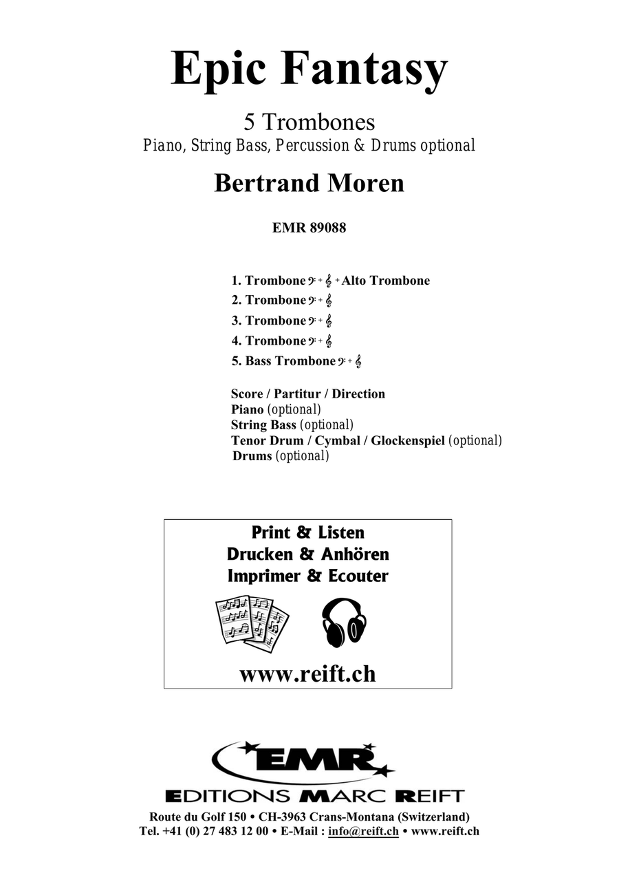 Epic Fantasy Epic Fantasy Trombone scores gallery preview page 2