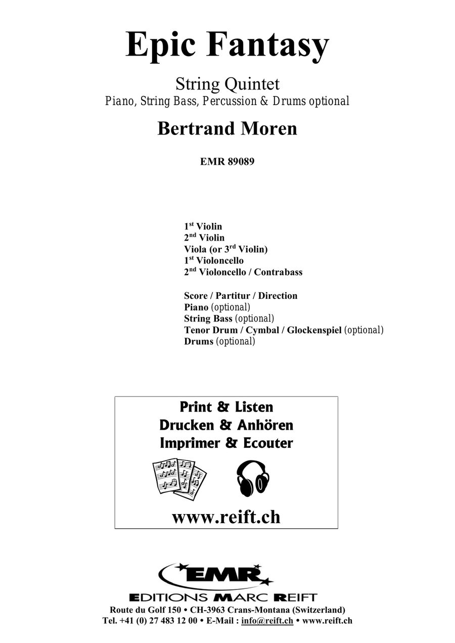 Epic Fantasy Epic Fantasy String Quintet scores gallery preview page 2