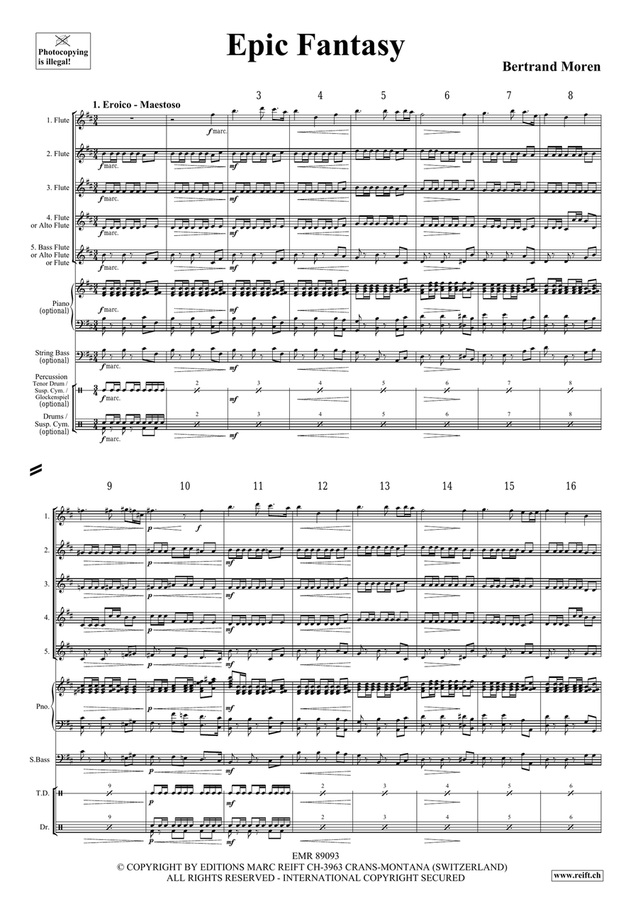 Epic Fantasy Epic Fantasy Flute scores gallery preview page 4
