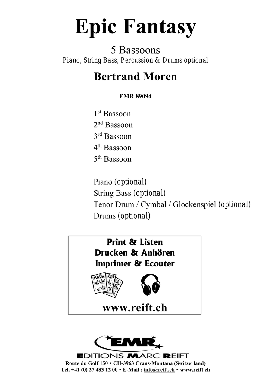 Epic Fantasy Epic Fantasy Bassoon scores gallery preview page 2