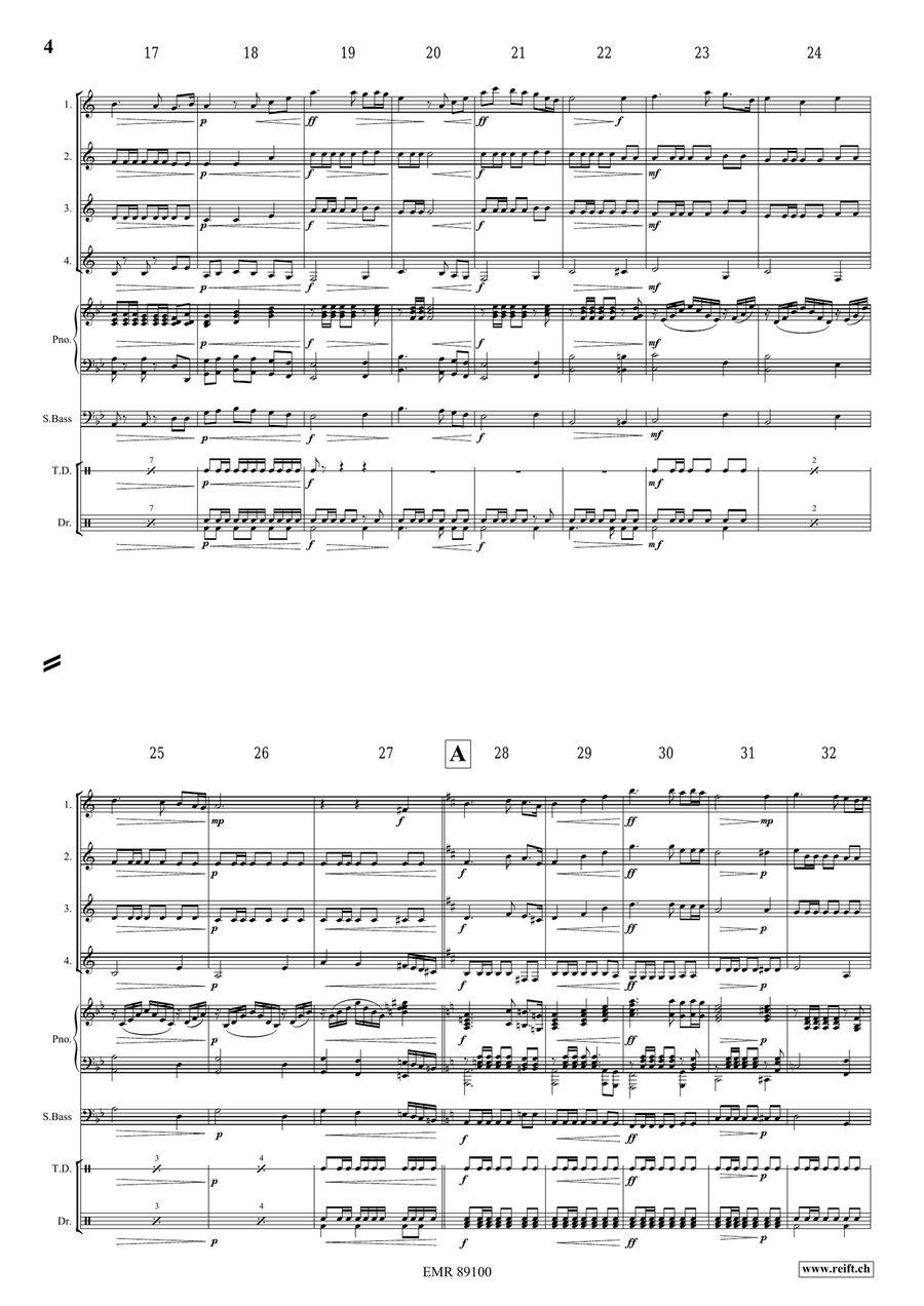 Epic Fantasy Epic Fantasy Clarinet Quartet scores gallery preview page 5