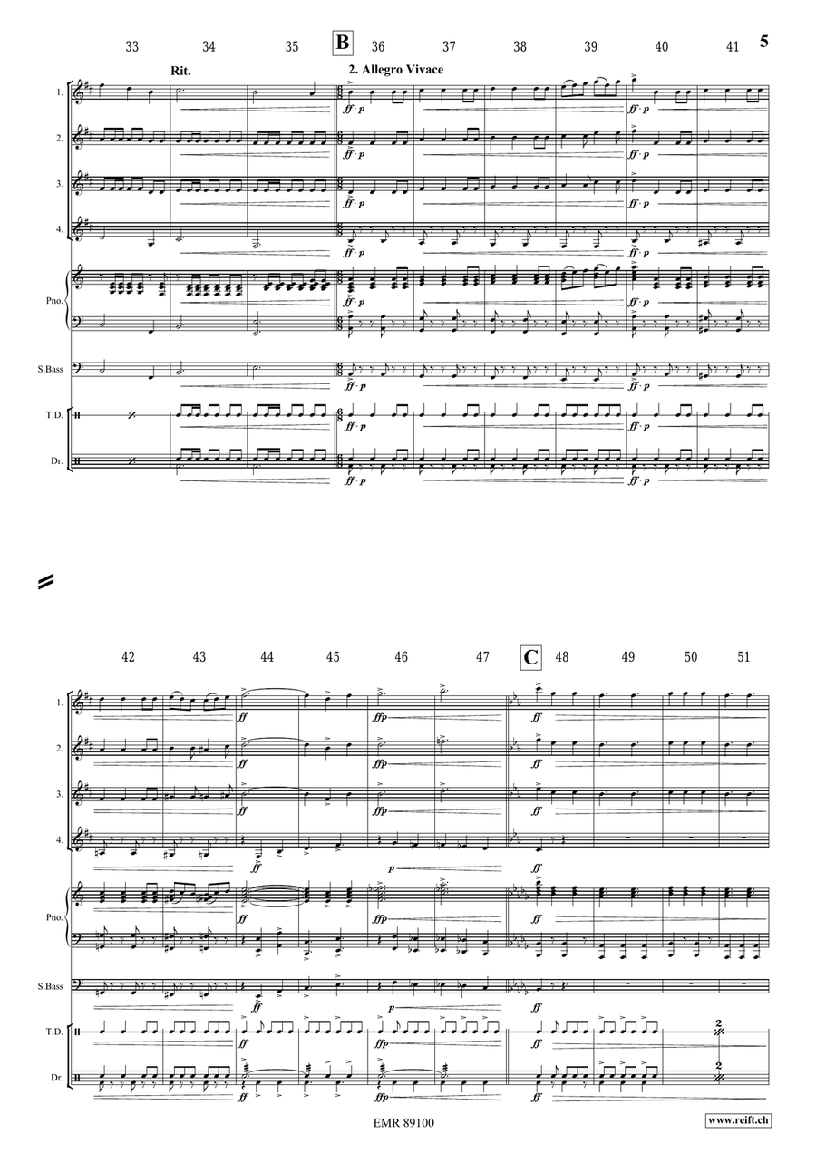 Epic Fantasy Epic Fantasy Clarinet Quartet scores gallery preview page 6
