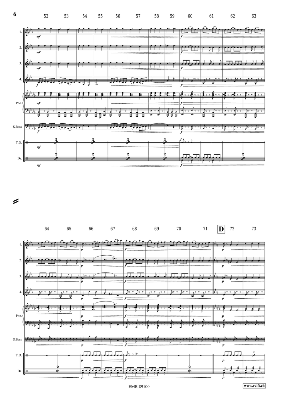 Epic Fantasy Epic Fantasy Clarinet Quartet scores gallery preview page 7