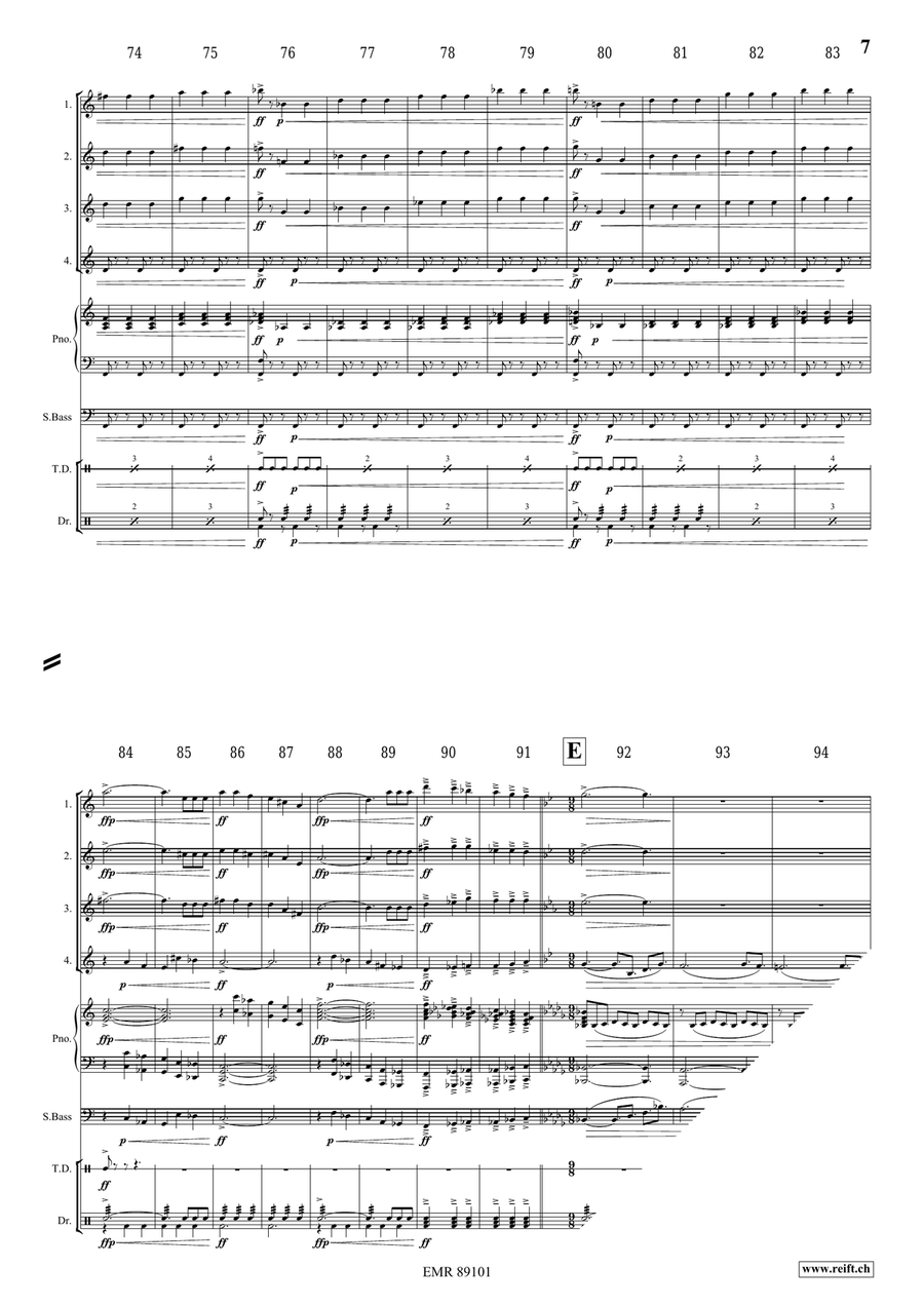 Epic Fantasy Epic Fantasy Saxophone Quartet scores gallery preview page 8
