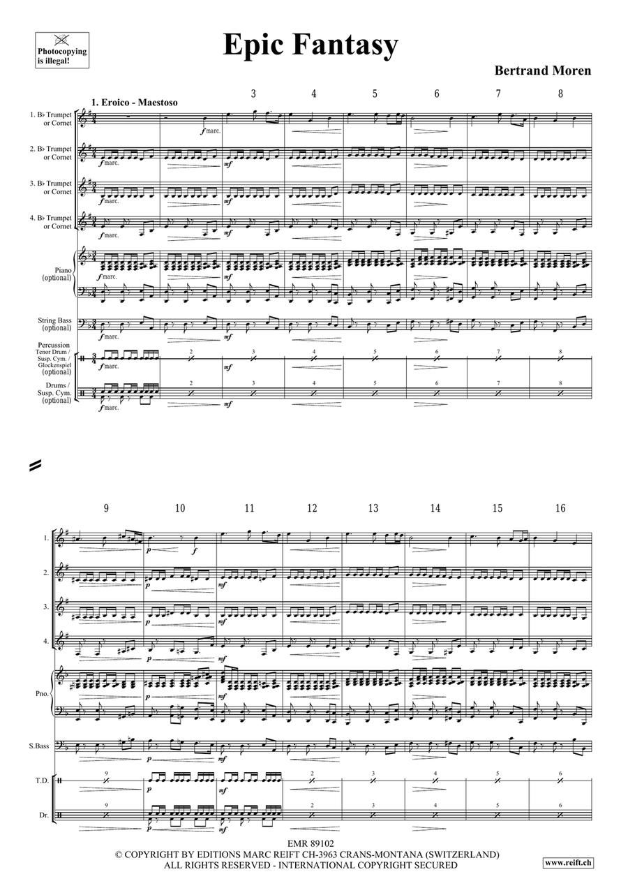 Epic Fantasy Epic Fantasy Cornet scores gallery preview page 4