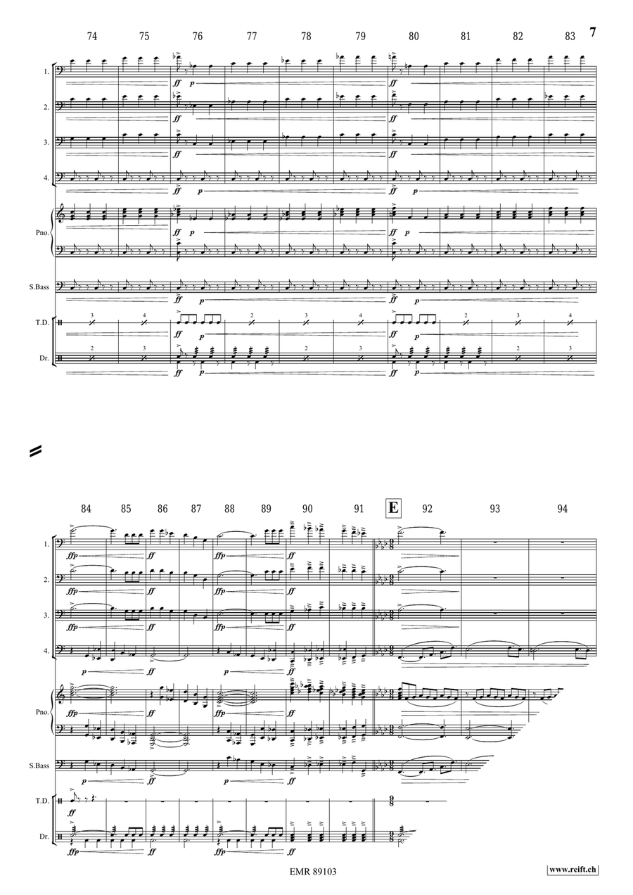 Epic Fantasy Epic Fantasy Trombone Quartet scores gallery preview page 8