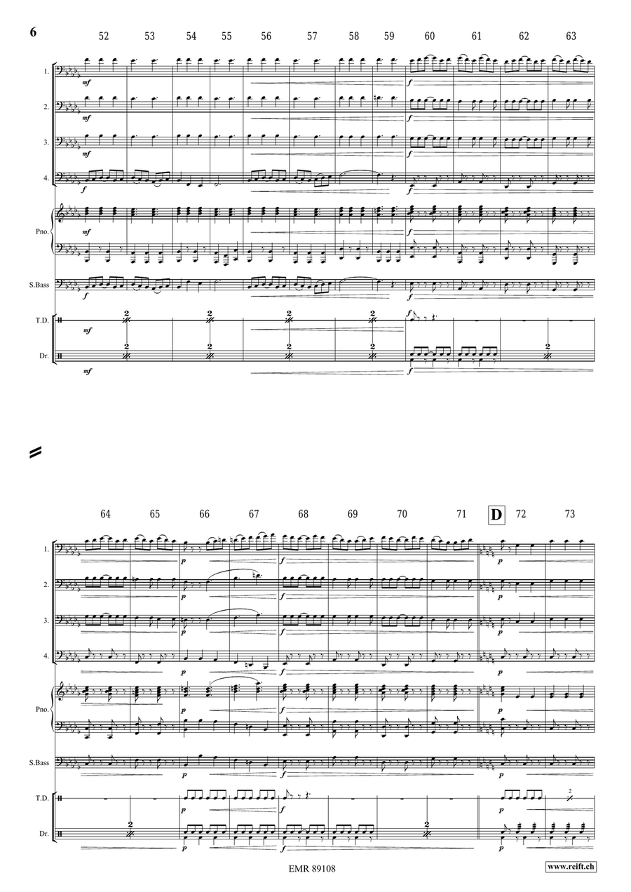 Epic Fantasy Bassoon Quartet scores gallery preview page 7