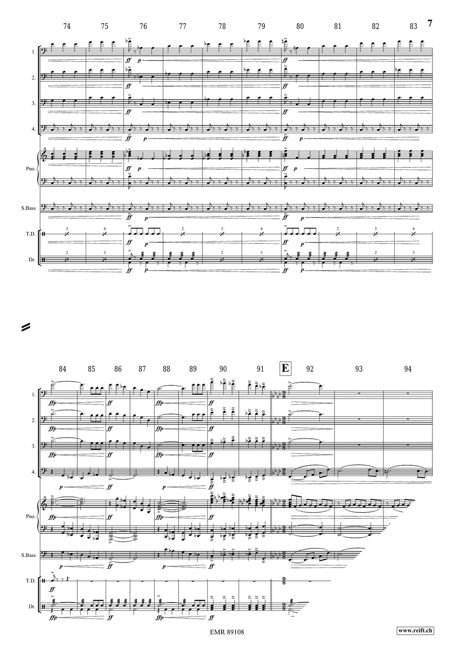 Epic Fantasy Bassoon Quartet scores gallery preview page 8