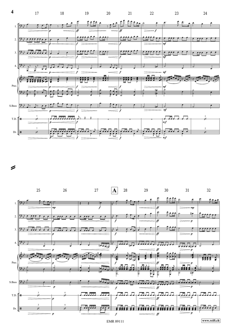 Epic Fantasy Epic Fantasy Tuba Quartet scores gallery preview page 5